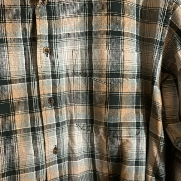 Colourful plaid flannel button up shirt l1 - Picture 2 of 5